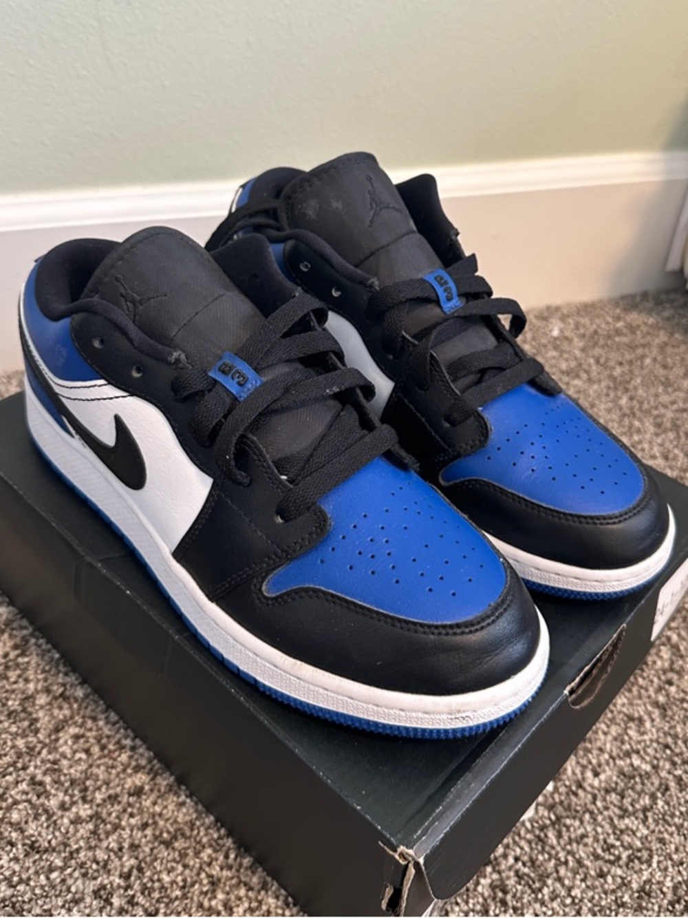 Nike Sneakers Black Blue White Low Top
